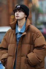 现货一万抖音直播大牛仔假两件大码棉衣情侣棉服8218P118，男装棉衣，电商A030