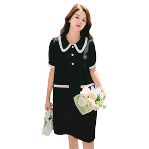 法式通勤夏装裙大码女装显瘦新款小香连衣裙女182-8397P115K168图片