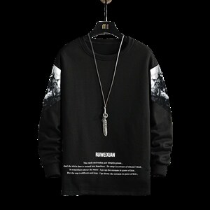 7XL-M现货加肥加大码卫衣男2023春季新款休闲慵懒风胖子长袖上衣图片