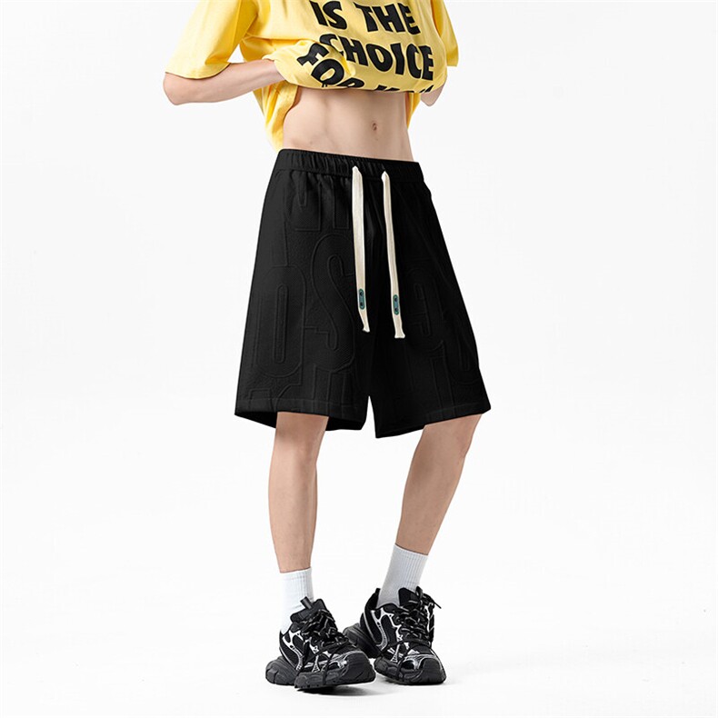 短裤男夏季新款港风宽松提花五分裤DK1109-特P25，男装牛仔裤，星座214-3