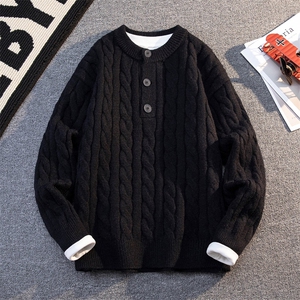 8811-P58 2025年秋冬新款休闲毛衣男士时尚长袖宽松针织衫上衣,男装针织衫/毛衣,电商A113