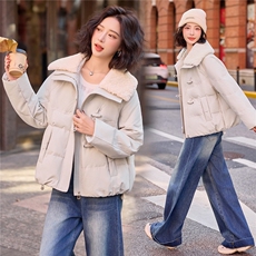 现货2025年冬季新款加厚短款韩版休闲棉衣保暖石墨烯棉衣，女装棉衣/棉服，悦祺