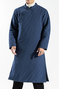 冬长款棉大衣中国风汉服潮男加厚棉衣棉服棉袄档口-MY371/P120图片