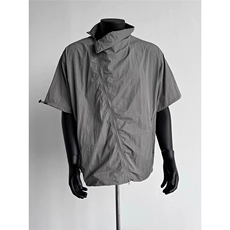 CP1202-P38美式机能户外山系衬衫男夏季小众斜拉链设计速干短袖，男装T恤，电商B323A