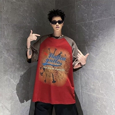 C535P35夏装男生休闲短袖T时尚青年男生上衣，男装T恤，星座512-6