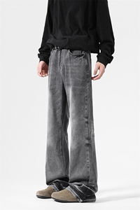 C315-G3010秋冬现货得物高品质重水洗微喇牛仔裤棚拍(P70X98)6图片