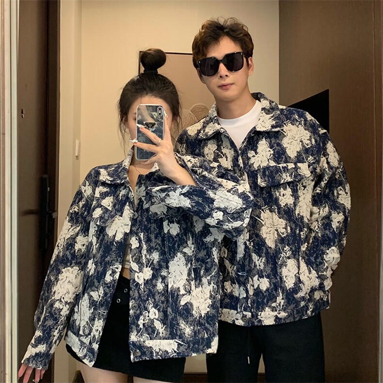 情侣装春秋装夹克外套时尚百搭复古设计感外套小香风上衣C667-88图片
