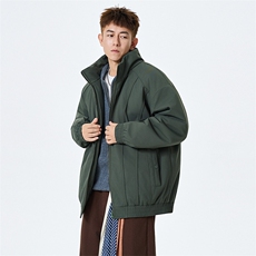 现货美式休闲加厚雪山棉衣夹克外套立领纯色三防户外工装棉服，男装夹克，电商A486-1