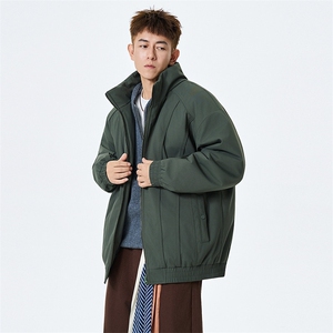 现货美式休闲加厚雪山棉衣夹克外套立领纯色三防户外工装棉服图片