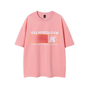 1白底条纹印花设计潮大码M-5XL短袖T恤男DT77779P18块特价控38图片