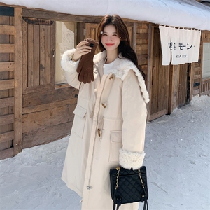 新款现！羊羔毛拼接派克服羽绒服工装外套2C133-6002-P285-K418图片