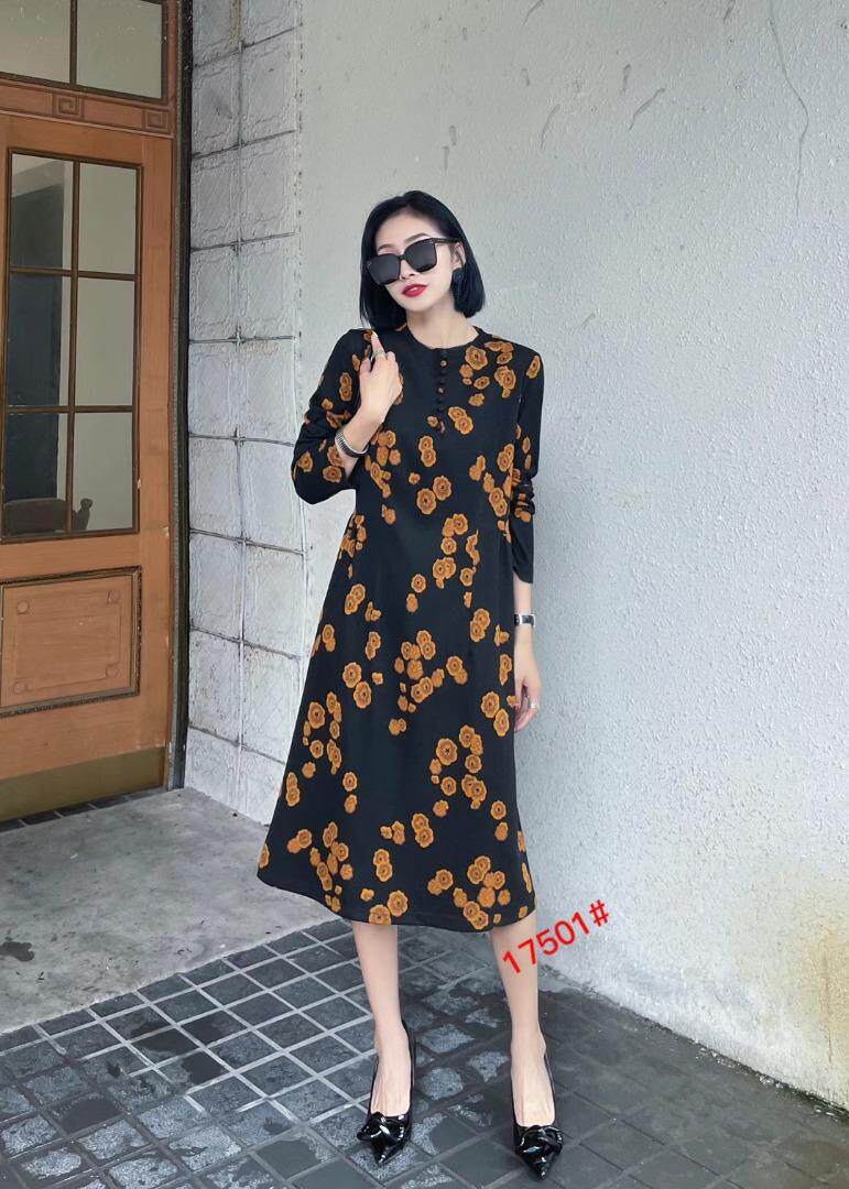 貂绒连衣裙，女装连衣裙，禾瓷