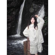 日系户外连帽防晒衣女夏季新款透气防紫外线轻薄反光条防晒服外套，男装防晒衣，星座1210-1