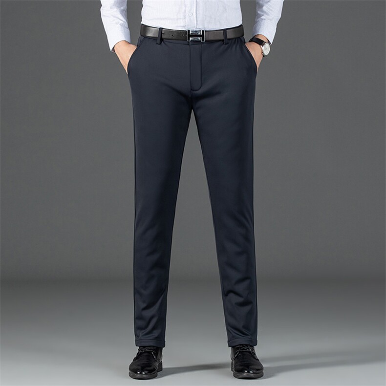 男士加厚保暖羽绒裤冬季2023新款白鹅绒商务休闲长裤子中年男装，男装棉裤，电商B212（原钱塘6029）