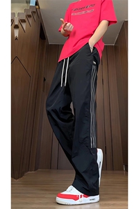 大量现货 运动裤男女同款夏季斜插口袋设计感休闲裤DY5032-P55图片