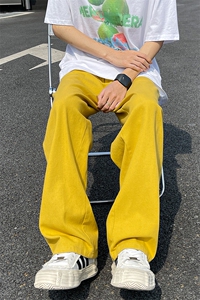 8XL-M特大码高级垂坠感休闲裤男薄款冰丝裤宽松直筒拖地裤K964P48图片