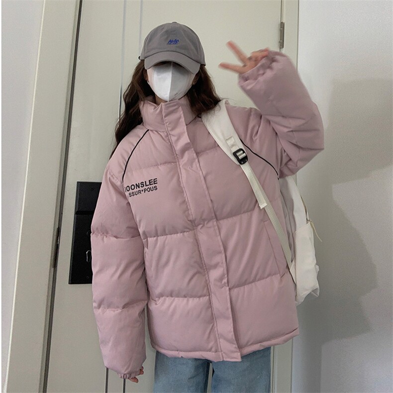 2023学院风学生立领棉服外套女潮牌女棉衣C567-85图片