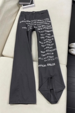 B221美式ins高街直筒字母印花休闲洗褪牛仔裤LK25591-特P45控78，男装牛仔裤，电商B221