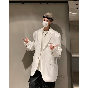小众金属垫肩西装外套男设计感高级西服夹克 XZ514-2-24234-P128图片