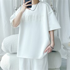 212A-T2580 特25批48 新款钢印字母经典百搭T恤男女通用短袖,男装T恤,星座212A(原A324), 212A-T2580 特25批48 新款钢印字母经典百搭T恤男女通用短袖,男装T恤,星座212A(原A324),