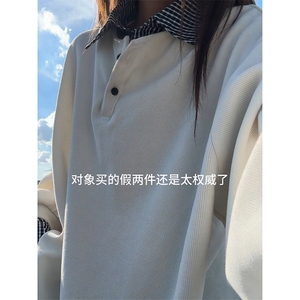 港湾潮搭高街复古上衣舒适感潮流艺术设计感卫衣HY713TP48图片