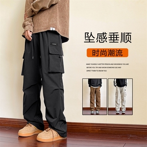 高街潮牌工装裤时尚宽松百搭男裤坠感显高K211-特批-38加绒特批48图片