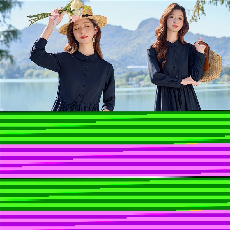 8807-1时尚气质显瘦连衣裙,女装连衣裙,倪叶myz