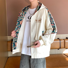 春秋季绣花外套男女同款新款美式夹克XZ102B-1-JK2521P85，男装夹克，星座102B-1