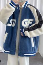 冬款加厚颗粒绒保暖棉衣羊羔绒棒球服外套男女8108-P120控价158，男装棉衣，电商A441-1