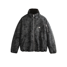 网图复古仿兔毛保暖翻领棉服情侣棉衣外套夹克皮衣QY15042-P98，男装夹克，电商A025