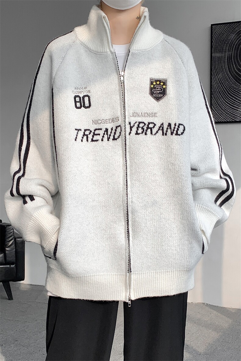8XL-M超大码毛衣棒球服外套男针织衫开衫赛车夹克男MY1220-P118,男装夹克,电商D206-1