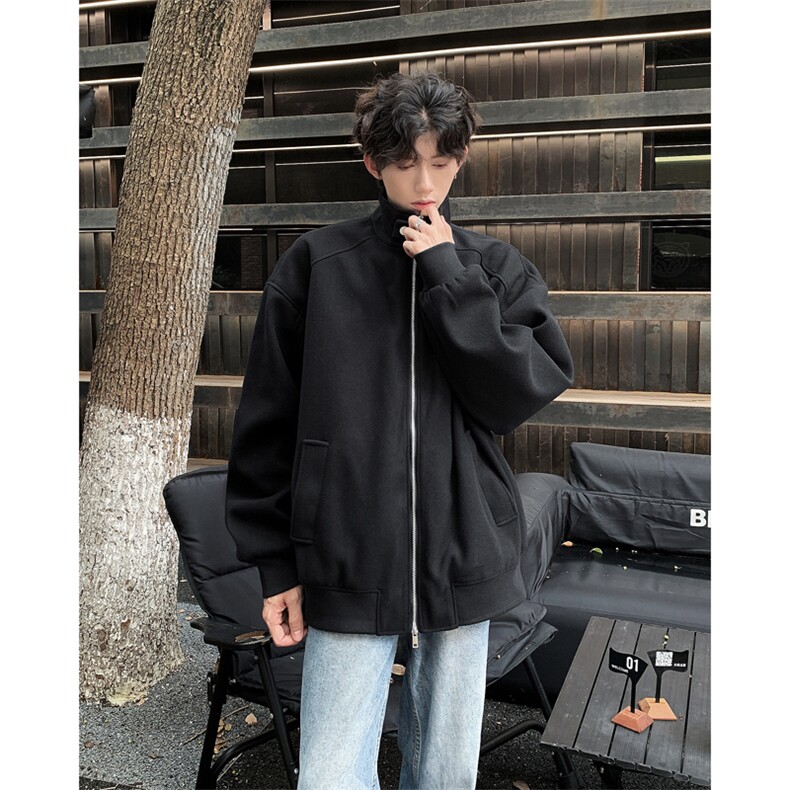 2025冬美式街头立领夹棉加厚外套休闲保暖毛呢夹克A025-Y92-P88,男装夹克,电商A025