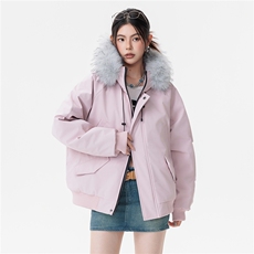 派克棉服貉子毛加厚外套，男装棉衣，星座1206（原A206）