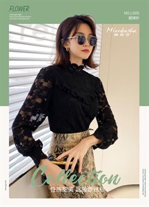 蕾丝打底衫图片