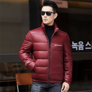 ZMS-M8828新款冬季男士鸭绒羽绒服立领保暖外套修身大衣图片