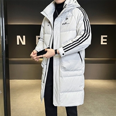50白鸭绒中长款男装羽绒服连帽加厚保暖外套C317-Y6150-P265，男装羽绒服，电商C317