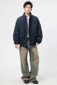 自家图有视频 加绒毛领棉衣冬季新款座山雕连帽派克棉服M2556p88图片