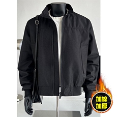 现货秋冬季美拉德立领飞行立领夹克boxy廓形棉衣高街加厚加棉外套，男装夹克，电商A486