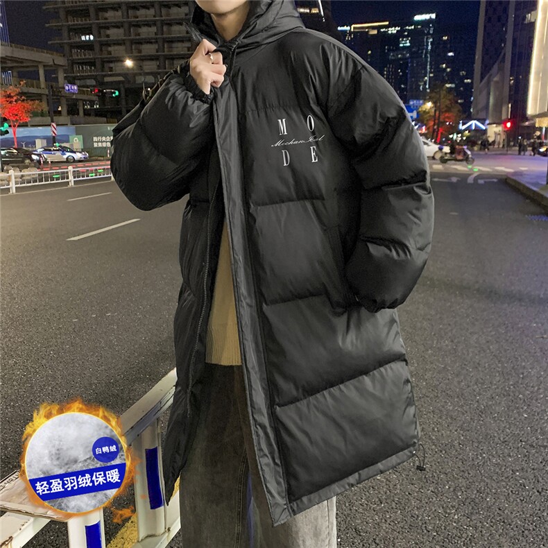 港风23新款冬季百搭潮流复古情侣连帽羽绒服外套YR165P245控298,男装羽绒服,电商A247