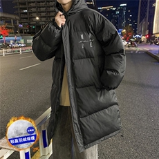 港风23新款冬季百搭潮流复古情侣连帽羽绒服外套YR165P245控298，男装羽绒服，电商A247