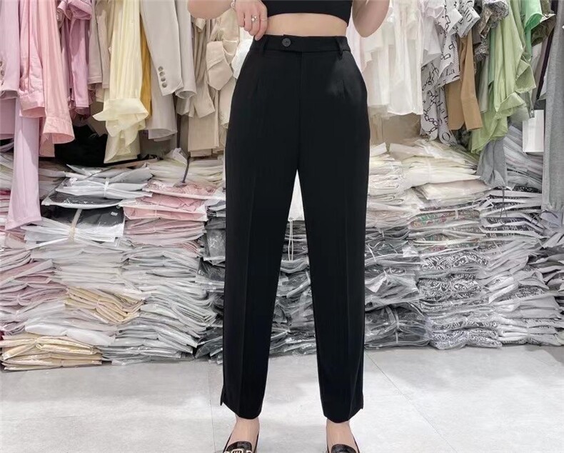 夏季新品烟管裤，女装，帛糸霓娜