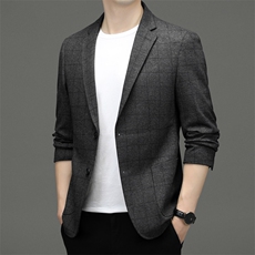 2024新款春秋季轻时尚休闲西服男韩版商务休闲防晒小西服爸爸装，男装西服，钱塘6003（原4033）