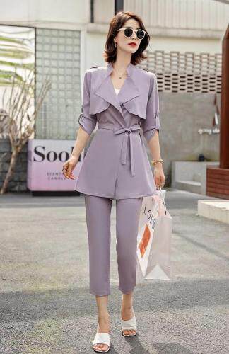 英伦风西装套装洋气宽松显瘦，女装西装，茗格拉