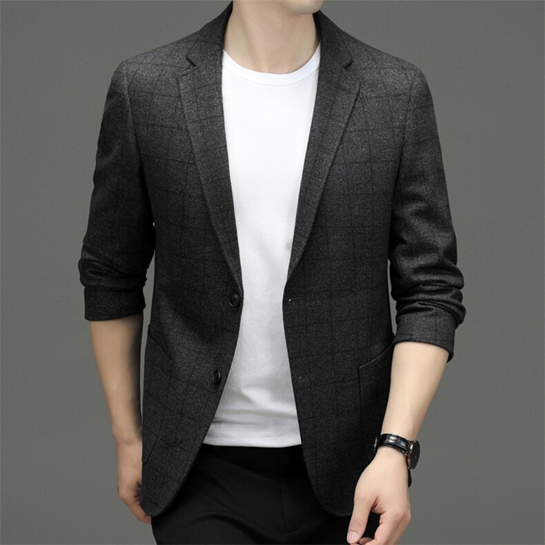 BF22613钱塘2020-2中年男士春秋新款百搭简约休闲西服外套P165,男装西服,钱塘207-2