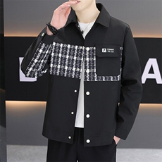 2025春秋新款高品质港风夹克男潮流时尚青少年连帽外套，男装夹克，星座1206（原A206）