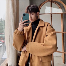 外套秋季男装2023新款ins潮牌工装衣服JY45P65，男装毛呢大衣，星座1116-2