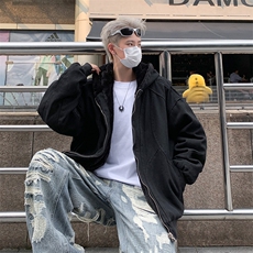 加绒加厚棉服外套男士冬季宽松重磅水洗百搭工装夹克MY2270-P158，男装夹克，星座1103-3