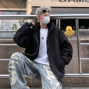 加绒加厚棉服外套男士冬季宽松重磅水洗百搭工装夹克MY2270-P158图片