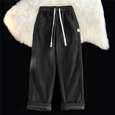 灯芯绒休闲裤男港风潮流直筒裤子高街帅2024冬季ins长裤K4904-P42，男装休闲裤，星座412-2
