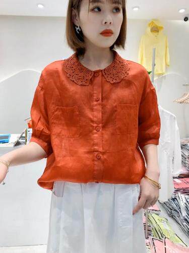 麻料上衣，女装，极品红颜